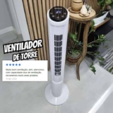 Ventilador De Torre Silencioso De 127 V De Chão Com Controle