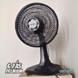 Ventisol Ventilador de Mesa Oscilante, Turbo 6 Pás Premium, Preto, 40cm, 220V