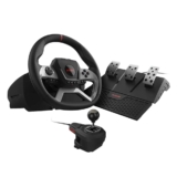 Volante Gamer PCYES W270, com Force Feedback, Pedais e Câmbio, para PC, Xbox e PlayStation – W270