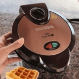 Waffle Maker, Mondial, Preto/Inox, 1200W, 110V – GW-01