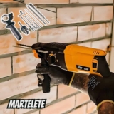 WAP Martelete Rompedor Perfurador 1/2″ EMPR 900K SDS PLUS com Engate Rápido e Punho Auxiliar Multidirecional, 900W 127V