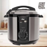 WAP Panela de Pressão Elétrica em Inox WPPE2 5 Litros, Revestimento Antiaderente, 9 Dispositivos de Segurança, 900W 220V