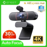 Webcam Emeet 4K C960, Foco Automático