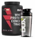 Whey Protein Concentrado, 900g + Coqueteleira Fumê, 800ml
