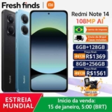Xiaomi Redmi Note 14 4G – Estoque no Brasil
