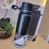 YOR – Garrafa Térmica de Aço Inox Explorer Preta 650ml