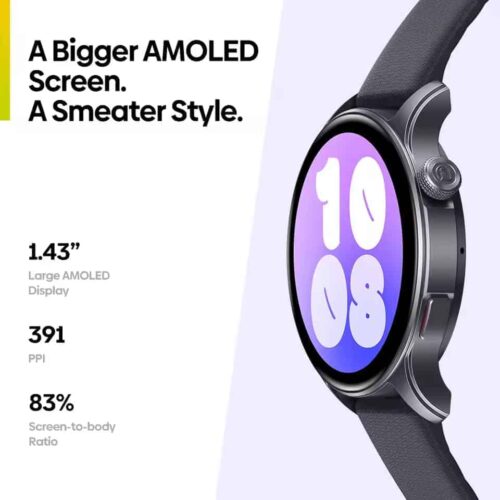 Novo zeblaze btalk 3 gps smartwatch 1.43 