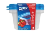 Ziploc Pote Plástico 900ml com 3 unidades